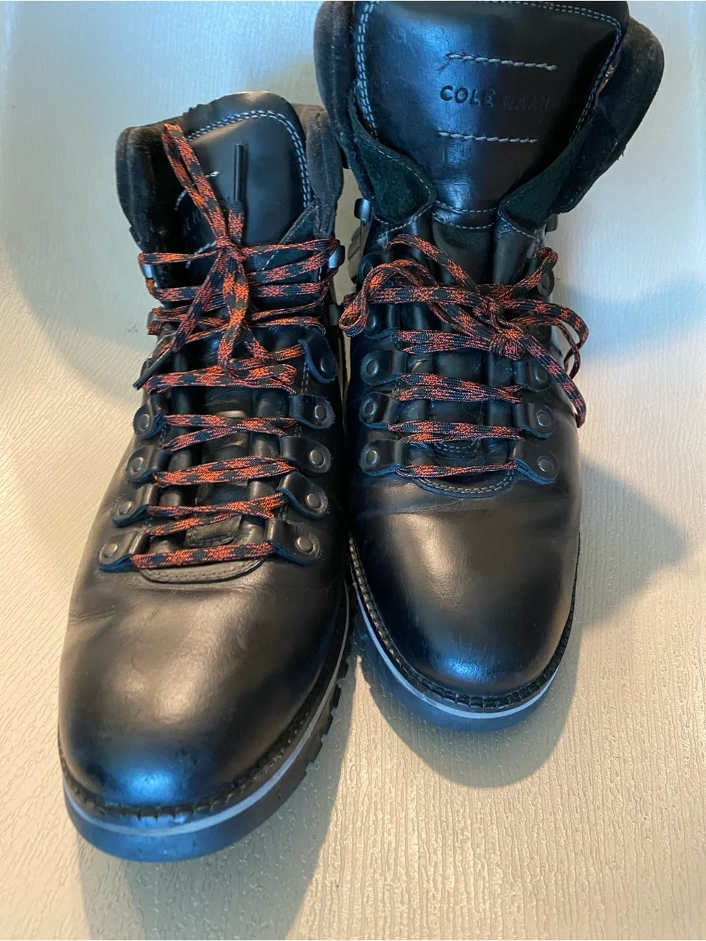Cole Haan Zerogrand Hiking Boots Mens Size 10m Black C30403 Lace Up